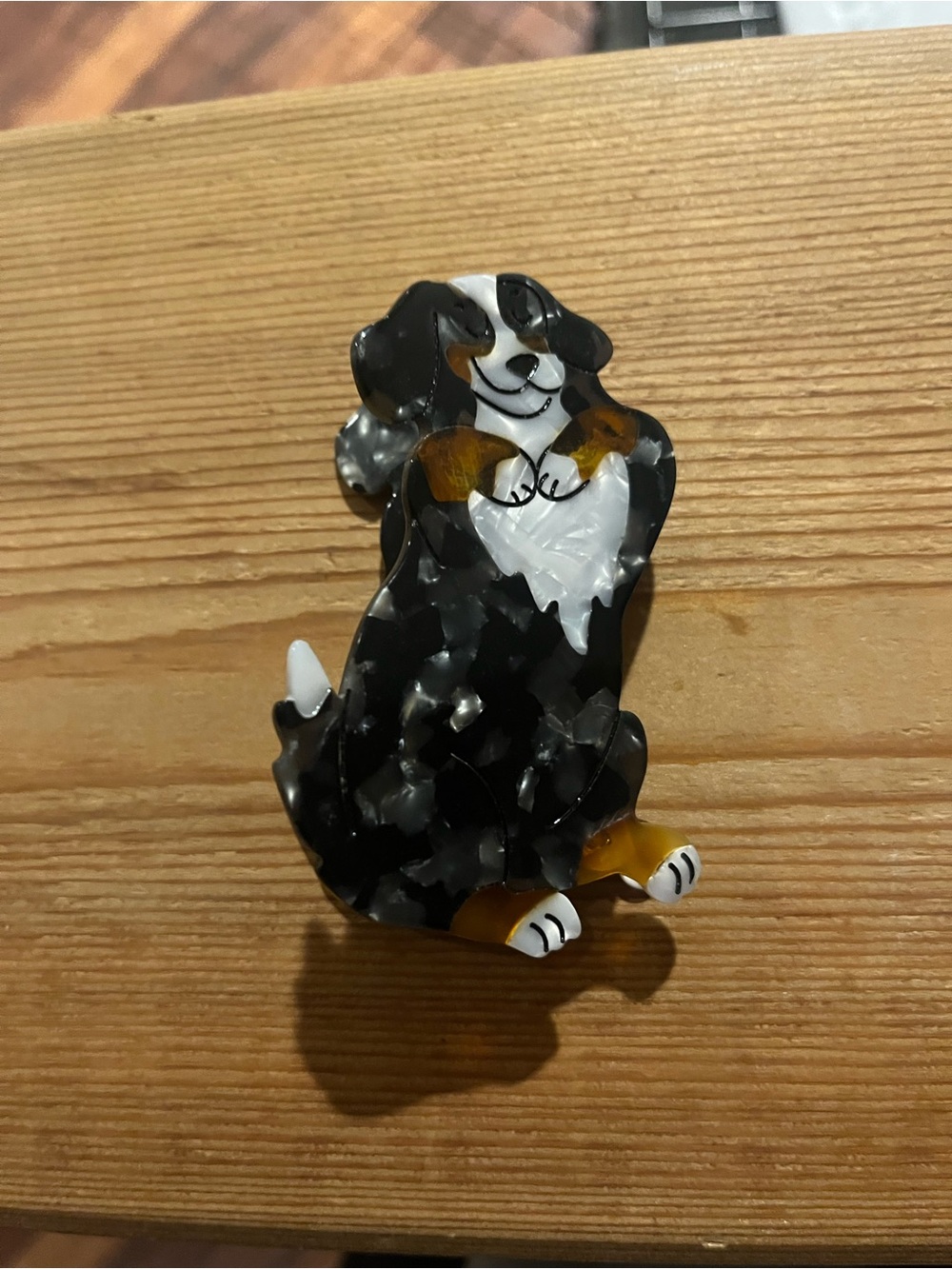 Bernese or Swiss Mountain Dog Claw Hair Clip